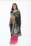 Summer Eclipse with Diamond Embroidery Sari