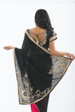 Summer Eclipse with Diamond Embroidery Sari