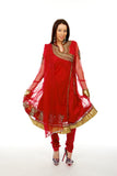 Striking Red Anarkali