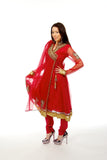 Striking Red Anarkali