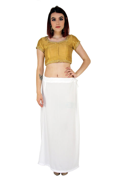 Sari Petticoat- White – Saris and Things