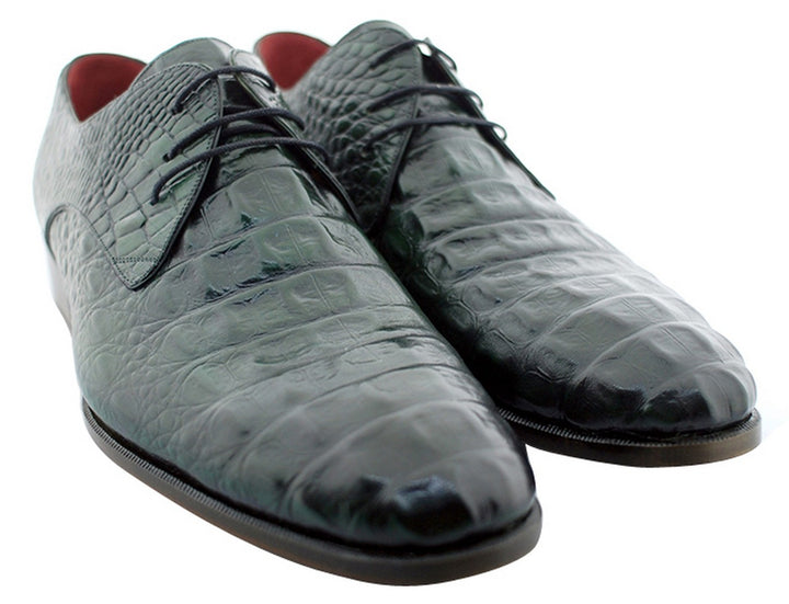 Oscar William Green Windsor Men's Luxury Classic Handmade Leather Shoes-9.5