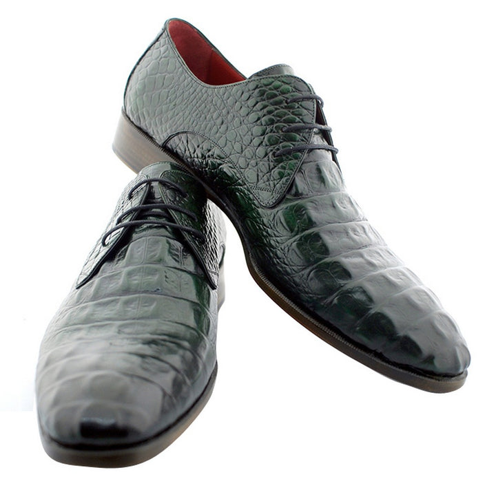 Oscar William Green Windsor Men's Luxury Classic Handmade Leather Shoes-12.5
